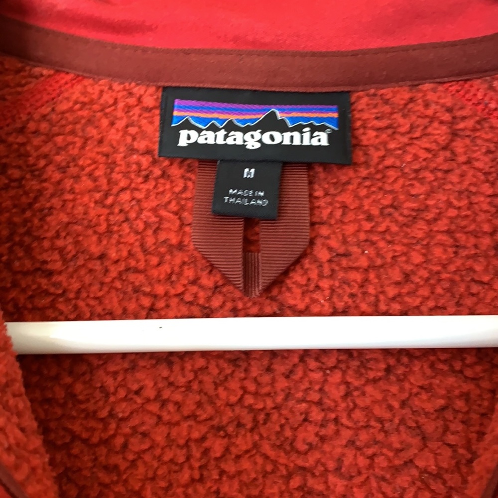Red/Rust 1/4 Zip Patagonia Better Sweater - Picture 5 of 5
